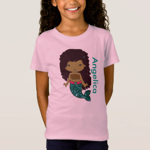 Personalisiertes Mermaid-Girl-Shirt T-Shirt