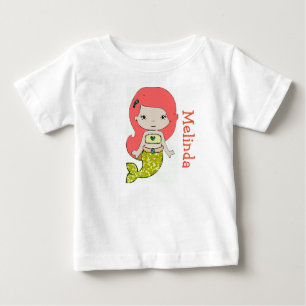 Personalisiertes Mermaid Kleinkind Tshirt