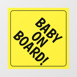 Personalisiertes Message Baby an Bord Auto Decal Fensteraufkleber