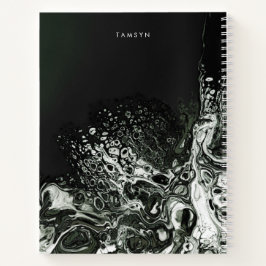 Personalisiertes Metallic Cover Minimalistisch Ske Notizbuch