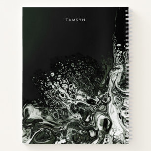 Personalisiertes Metallic Cover Minimalistisch Ske Notizbuch