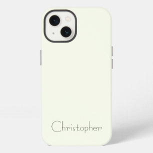 Personalisiertes Metallisches Weiß Titan Radial Te iPhone 13 Hülle