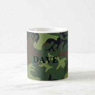 Personalisiertes militärisches Muster Kaffeetasse