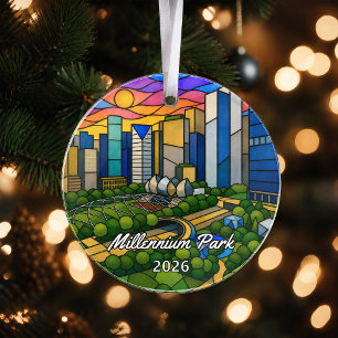 Personalisiertes Millennium Park Acryl-Ornament, C Ornament