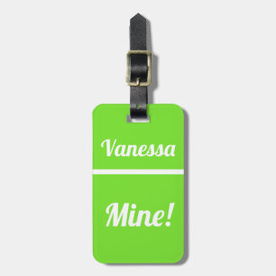 Personalisiertes Mine Funny Luggage Tag Gepäckanhänger