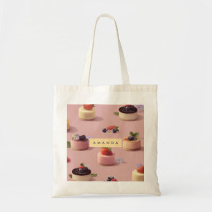 Personalisiertes Mini Cheesecake Dessert Muster Tragetasche