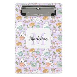 Personalisiertes Mini-Clip-Board 'Tea & Bookish Ca Mini Klemmbrett