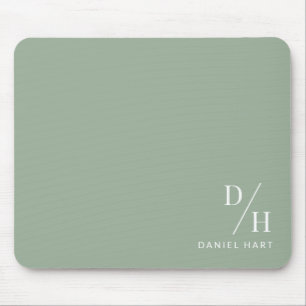 Personalisiertes minimalistisches Anfangsbuchstabe Mousepad