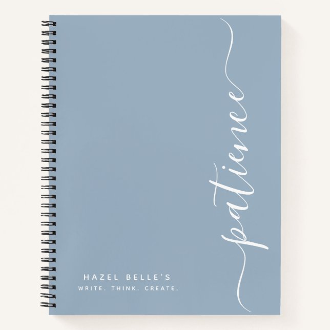 Personalisiertes minimalistisches benutzerdefinier notizbuch (Vorderseite)
