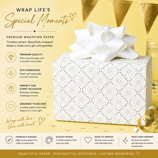 Personalisiertes minimalistisches Geschenkverpacku Geschenkpapier (Von Creator hochgeladen)