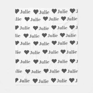 Personalisiertes Minimalistisches Herzblanket Fleecedecke