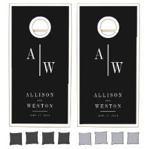 Personalisiertes Minimalistisches Hochzeitspiel-Co