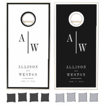 Personalisiertes Minimalistisches Hochzeitspiel-Co