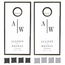 Personalisiertes Minimalistisches Hochzeitspiel-Co