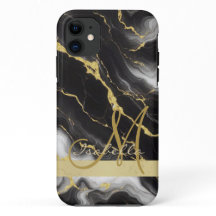 Personalisiertes Minimalistisches, modernes Schwar