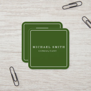 Personalisiertes Minimalistisches QR-Logo Quadratische Visitenkarte