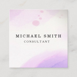 Personalisiertes Minimalistisches QR-Logo Quadratische Visitenkarte