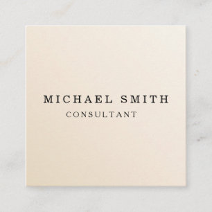 Personalisiertes Minimalistisches QR-Logo Quadratische Visitenkarte