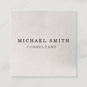 Personalisiertes Minimalistisches QR-Logo Quadratische Visitenkarte