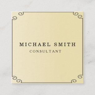 Personalisiertes Minimalistisches QR-Logo Quadratische Visitenkarte