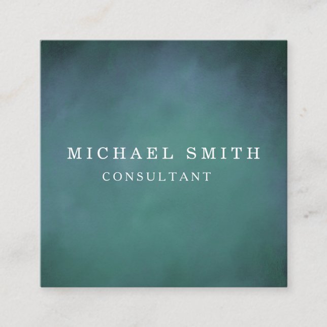 Personalisiertes Minimalistisches QR-Logo Quadratische Visitenkarte (Vorderseite)