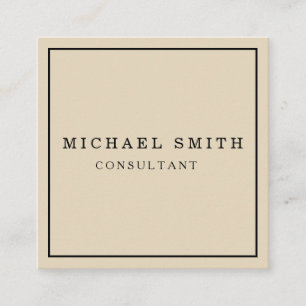 Personalisiertes Minimalistisches QR-Logo Quadratische Visitenkarte