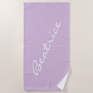 Personalisiertes minimalistisches Schriftname Past Strandtuch