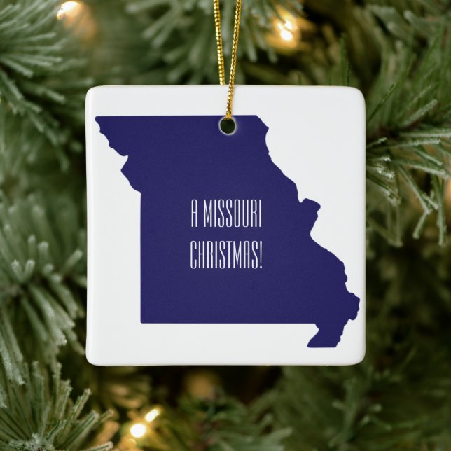 Personalisiertes Missouri Staat Weihnachtsschmuck (Baum)