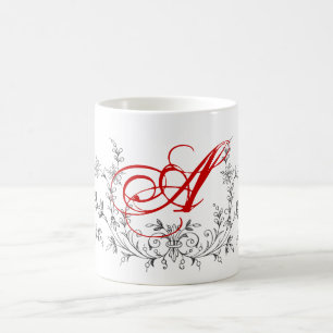 Personalisiertes Mit Monogramm Hübsches Design Kaffeetasse