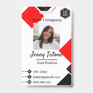 Personalisiertes Mitarbeiter-Logo & Foto-ID-Abzeic Ausweis