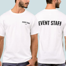 Personalisiertes Mitarbeiter-Uniform-Event-T-Shirt