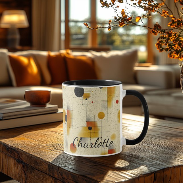 Personalisiertes Mittelalter - Abstrakt geometrisc Tasse (Von Creator hochgeladen)