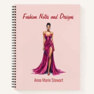 Personalisiertes Mode-Skizzenbuch Notizbuch