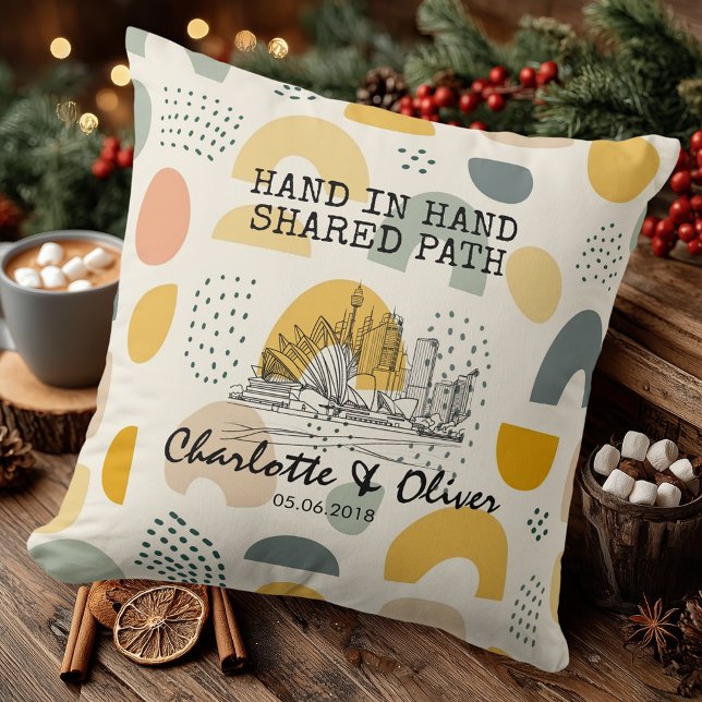 Personalisiertes modernes abstraktes Stadtbild-Paa Kissen (Von Creator hochgeladen)