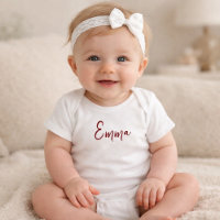 Personalisiertes modernes Baby-Body mit Vornamen