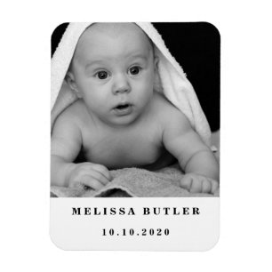 Personalisiertes modernes Baby-Foto Magnet