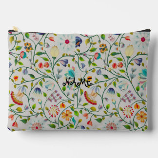 Personalisiertes, modernes Blumenmuster Zubehörtasche