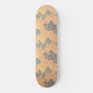 Personalisiertes, modernes Bud & Blume Muster Skateboard