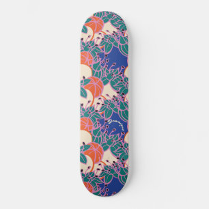 Personalisiertes, modernes Bud & Blume Muster Skateboard