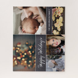 Personalisiertes modernes Collage Foto Puzzle für 