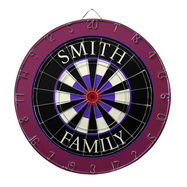 Personalisiertes, modernes Dart Board Dartscheibe (vorne)