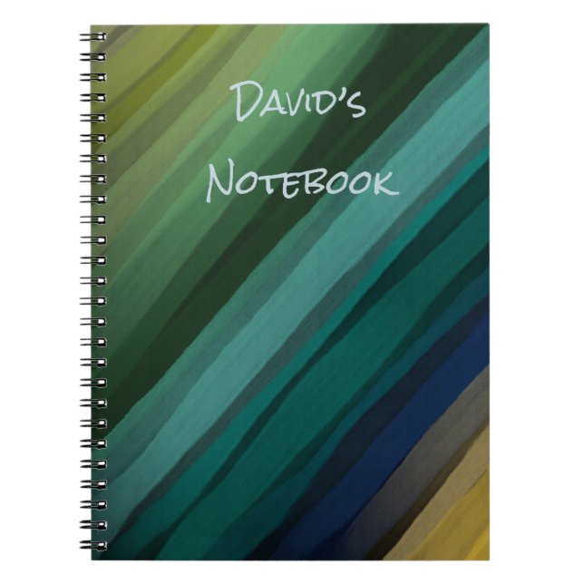 Personalisiertes, modernes Design-SpiralNotebook Notizblock (Vorderseite)