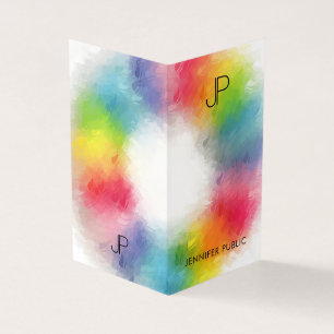 Personalisiertes modernes elegantes Monogramm Visitenkarten