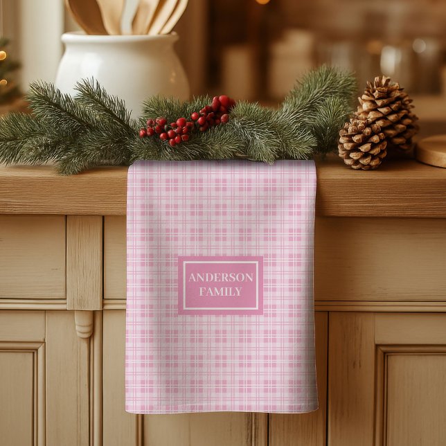 Personalisiertes modernes Handtuch Chic Pastell Äs (Personalized Modern Towel Chic Pastel Aesthetic)