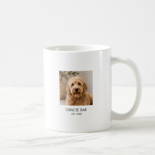 Personalisiertes modernes Haustierfoto Kaffeetasse