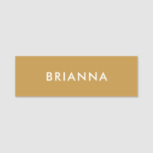 Personalisiertes modernes minimalistisches Gold pr Namensschild