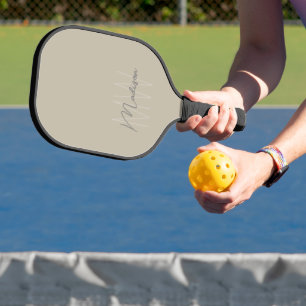 Personalisiertes modernes Monogramm Pickleball Schläger