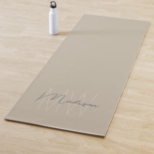 Personalisiertes modernes Monogramm Yogamatte