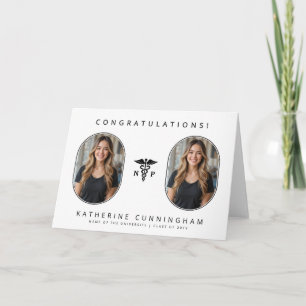 Personalisiertes Modernes NP Krankenpfleger 2 Foto Karte