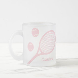 Personalisiertes, modernes Pastell Pink Tennis Bal Mattglastasse